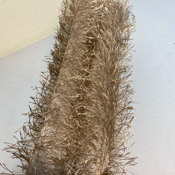 Lancôme Brown Stringy Fluffy Design Cosmetic Bag- New - Picture 2 of 6